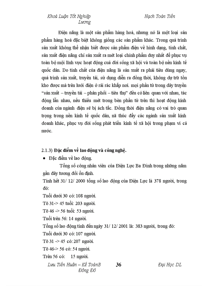 image for page Tổ chức hạch toán tiền lương và các khoản trích theo lương tại công ty Điện Lực Ba Đình Hà Nội