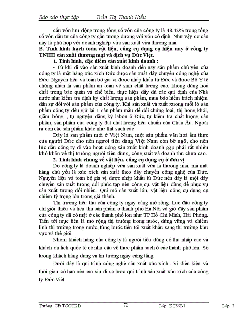 image for page Tổ chức Công tác kế toán nguyên vật liệu, công cụ dụng cụ tại công ty TNHH sản xuất, thương mại và dịch vụ Đức Việt