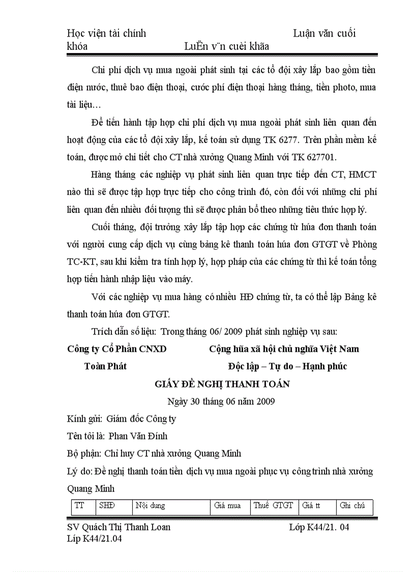 image for page Tổ chức kế toán tập hợp chi phí sản xuất và tính giá thành sản phẩm xây lắp tại Công ty cổ phần xây dựng công nghiệp Toàn Phát