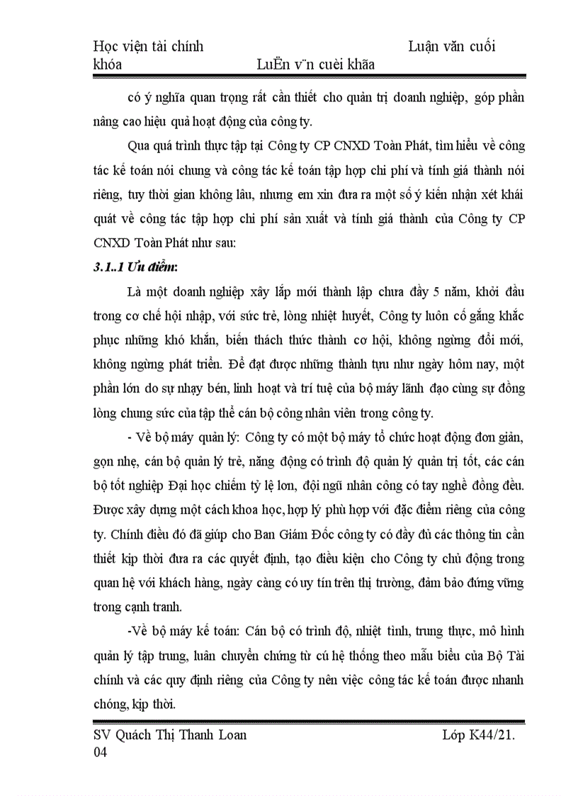 image for page Tổ chức kế toán tập hợp chi phí sản xuất và tính giá thành sản phẩm xây lắp tại Công ty cổ phần xây dựng công nghiệp Toàn Phát