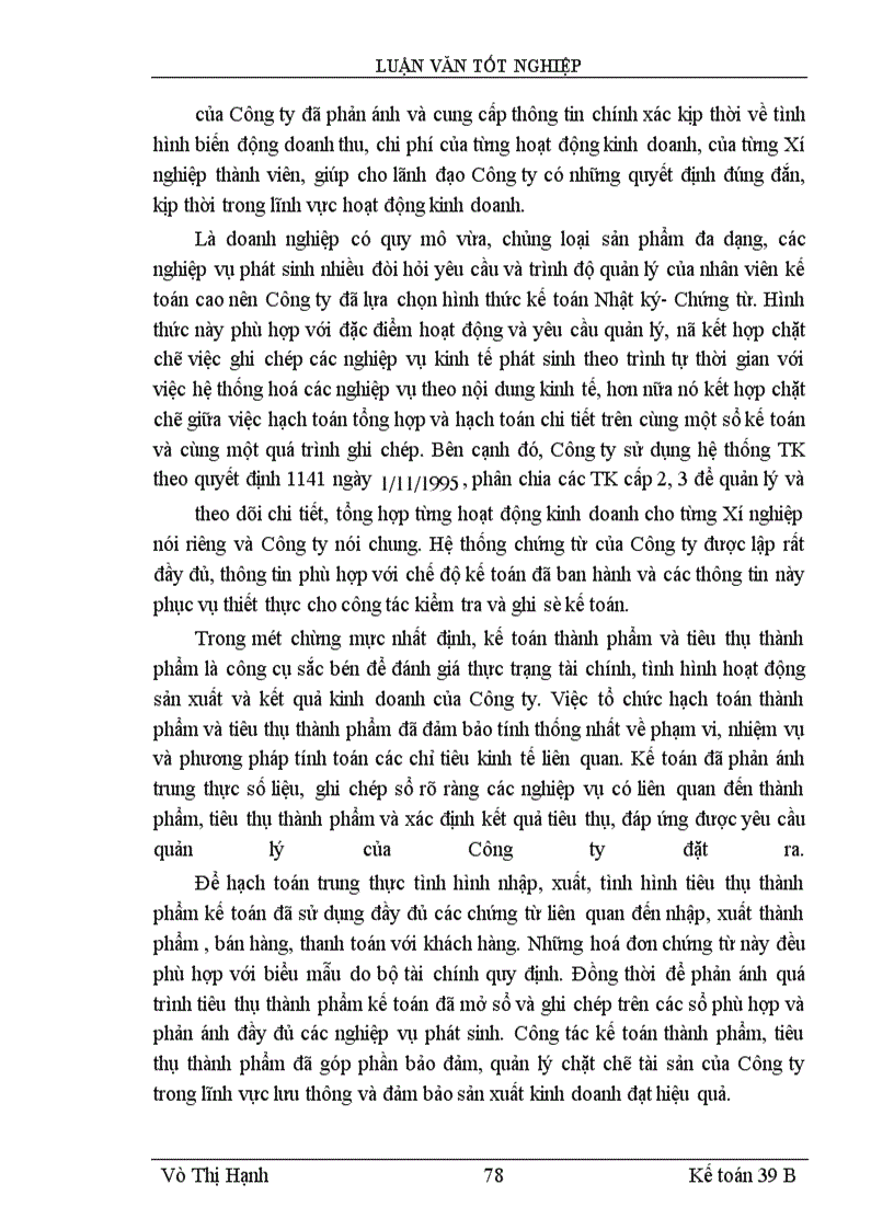 image for page Lý luận chung về kế toán thành phẩm, tiêu thụ thành phẩm và xác định kết quả tiêu thụ trong doanh Nghiệp sản xuất