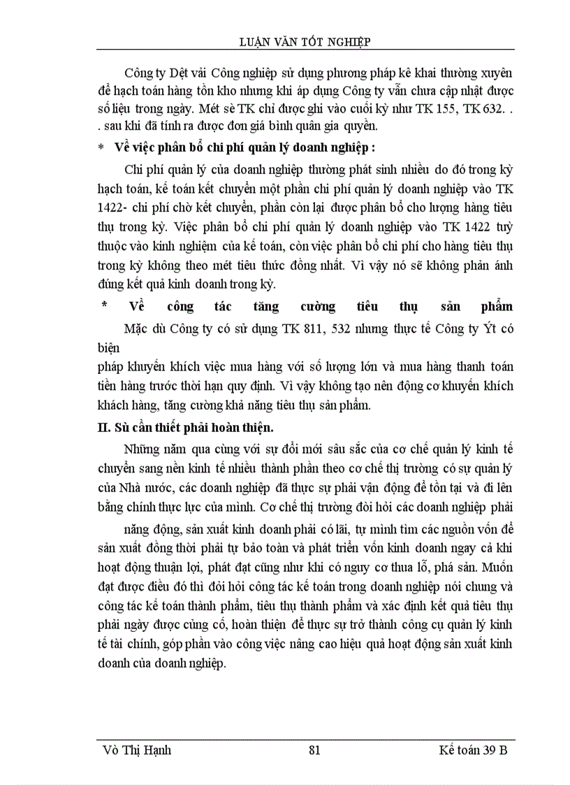image for page Lý luận chung về kế toán thành phẩm, tiêu thụ thành phẩm và xác định kết quả tiêu thụ trong doanh Nghiệp sản xuất
