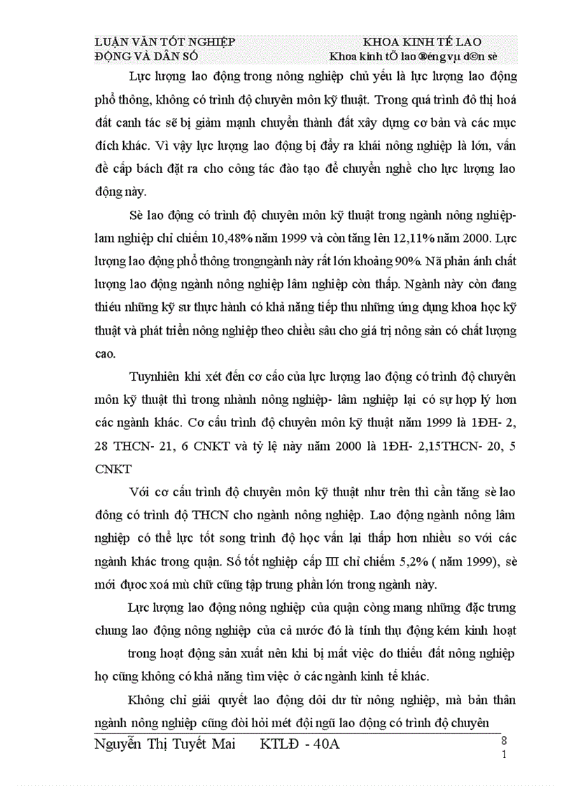 image for page Thực trạng và giải pháp nâng cao chất lượng nguồn lao động trong quá trình đô thị hoá của quận Tây Hồ hiện nay- đáp ứng đòi hỏi thực tế