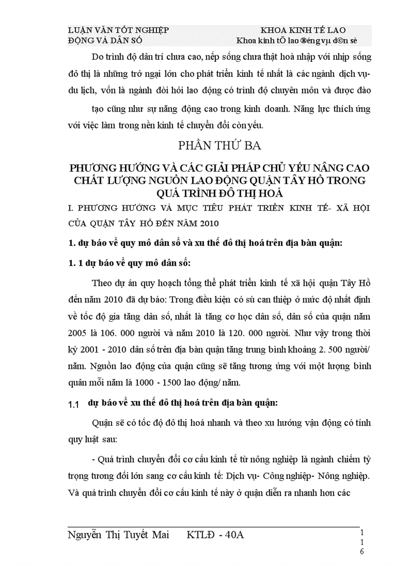 image for page Thực trạng và giải pháp nâng cao chất lượng nguồn lao động trong quá trình đô thị hoá của quận Tây Hồ hiện nay- đáp ứng đòi hỏi thực tế