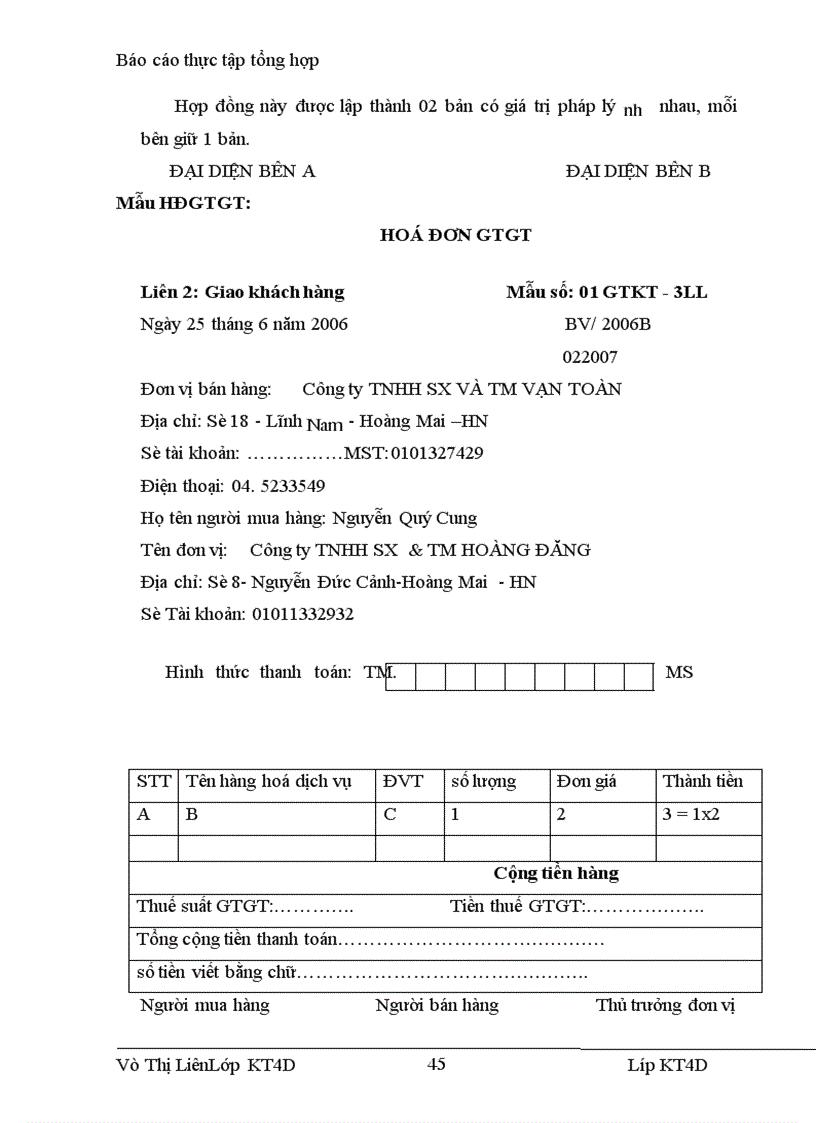 image for page Báo cáo tổng hợp tại công ty Hoàng Đăng