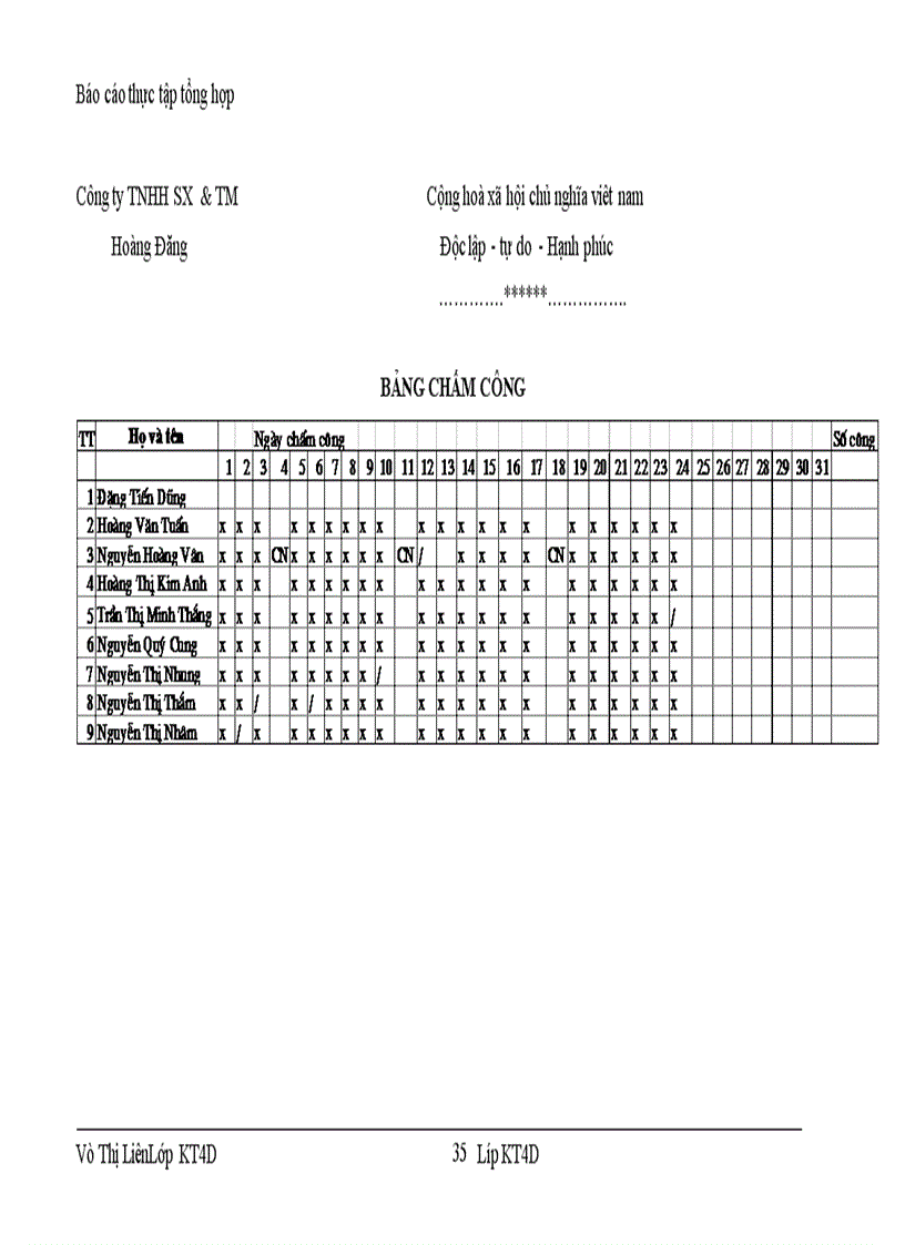 image for page Báo cáo tổng hợp tại công ty Hoàng Đăng