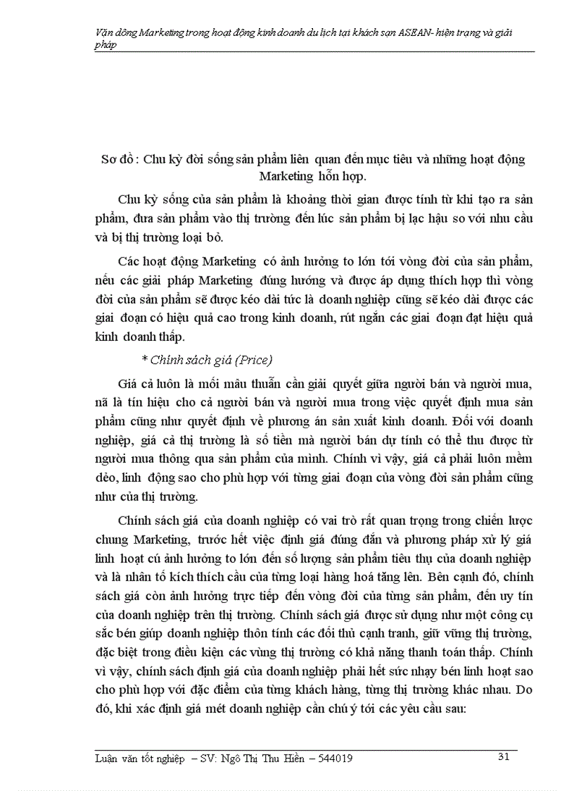 image for page Vận dụng Marketing trong hoạt động kinh doanh khách sạn- Du lịch tại khách sạn ASEAN –hiện trạng và giải pháp