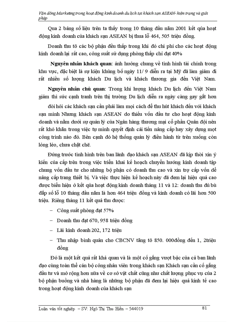 image for page Vận dụng Marketing trong hoạt động kinh doanh khách sạn- Du lịch tại khách sạn ASEAN –hiện trạng và giải pháp