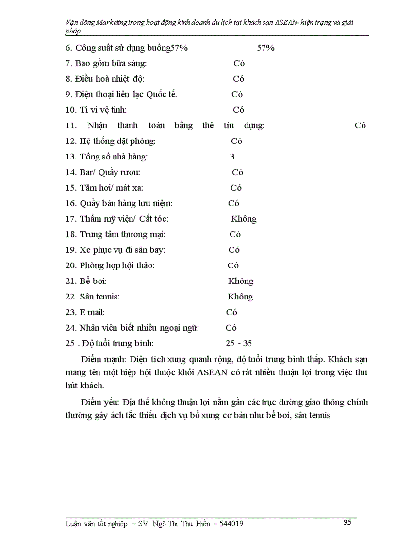 image for page Vận dụng Marketing trong hoạt động kinh doanh khách sạn- Du lịch tại khách sạn ASEAN –hiện trạng và giải pháp