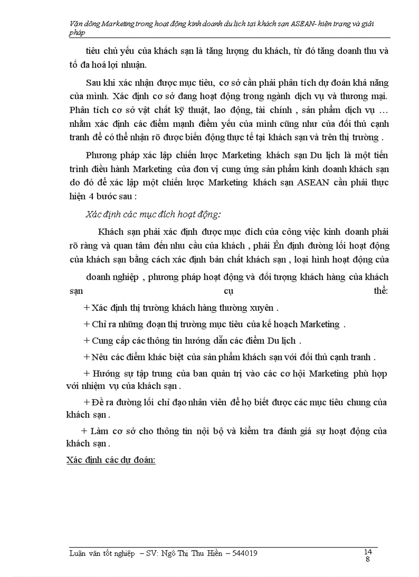 image for page Vận dụng Marketing trong hoạt động kinh doanh khách sạn- Du lịch tại khách sạn ASEAN –hiện trạng và giải pháp