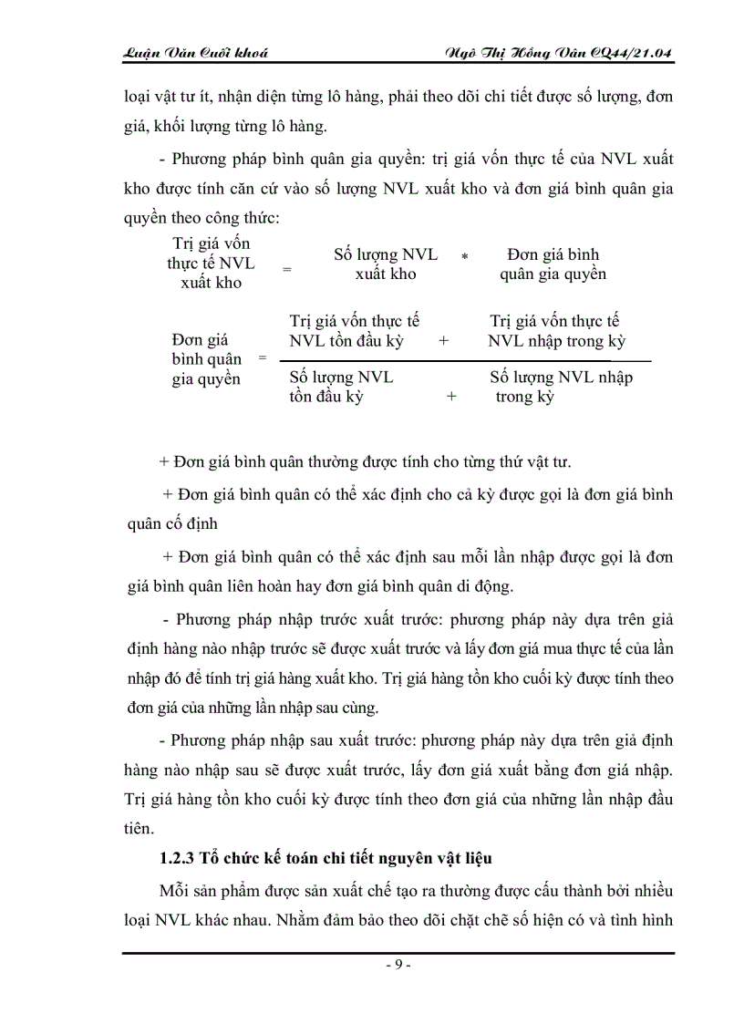 image for page Tổ chức kế toán nguyên vật liệu tại Công ty TNHH SD Việt Nam