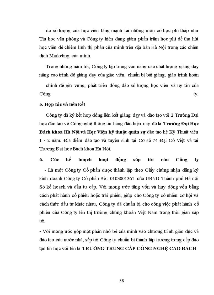 image for page Một số giải pháp nâng cao chất lượng quản lý tài chính tại công ty cổ phần đào tạo và chuyển giao công nghệ cao bách khoa