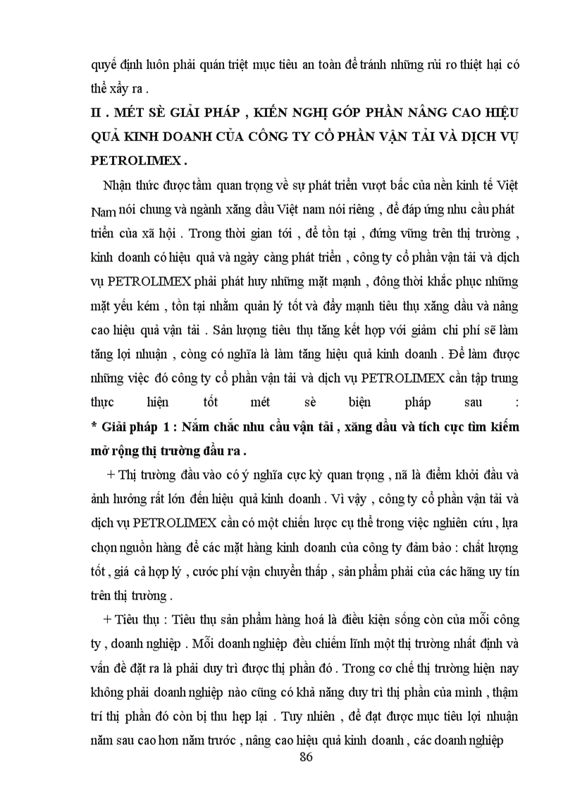 image for page Một số biện pháp và kiến nghị góp phần nâng cao hiệu quả kinh doanh của công ty cổ phần vận tải và dịch vụ PETROLIMEX