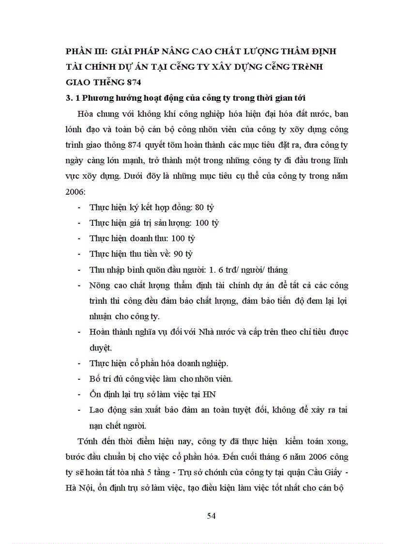 image for page Nâng cao chất lượng thẩm định tài chính dự án tại công ty công trình giao thông 874