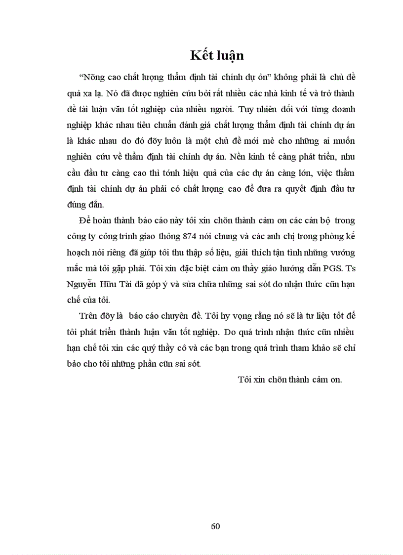 image for page Nâng cao chất lượng thẩm định tài chính dự án tại công ty công trình giao thông 874