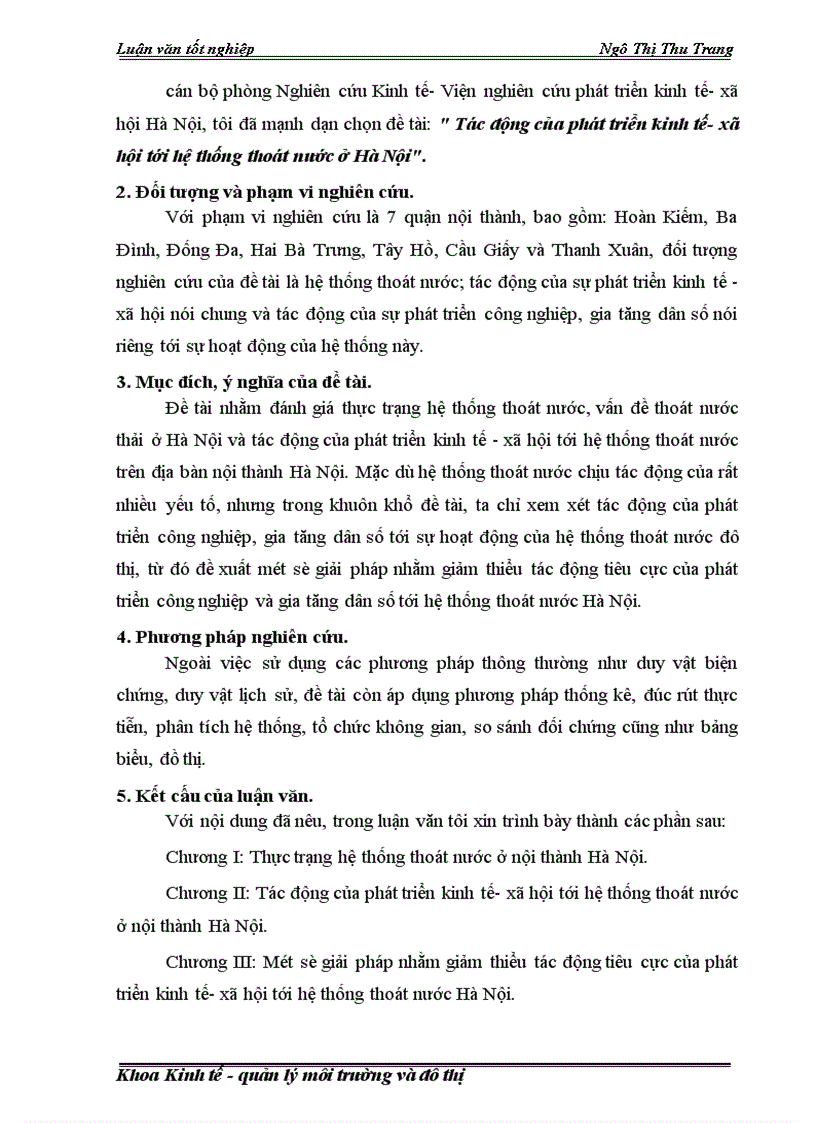 image for page Tác động của phát triển kinh tế- xã hội tới hệ thống thoát nước ở Hà Nội