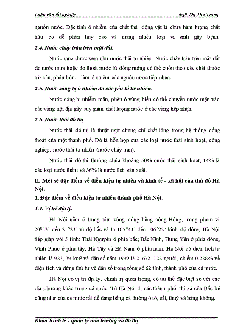 image for page Tác động của phát triển kinh tế- xã hội tới hệ thống thoát nước ở Hà Nội