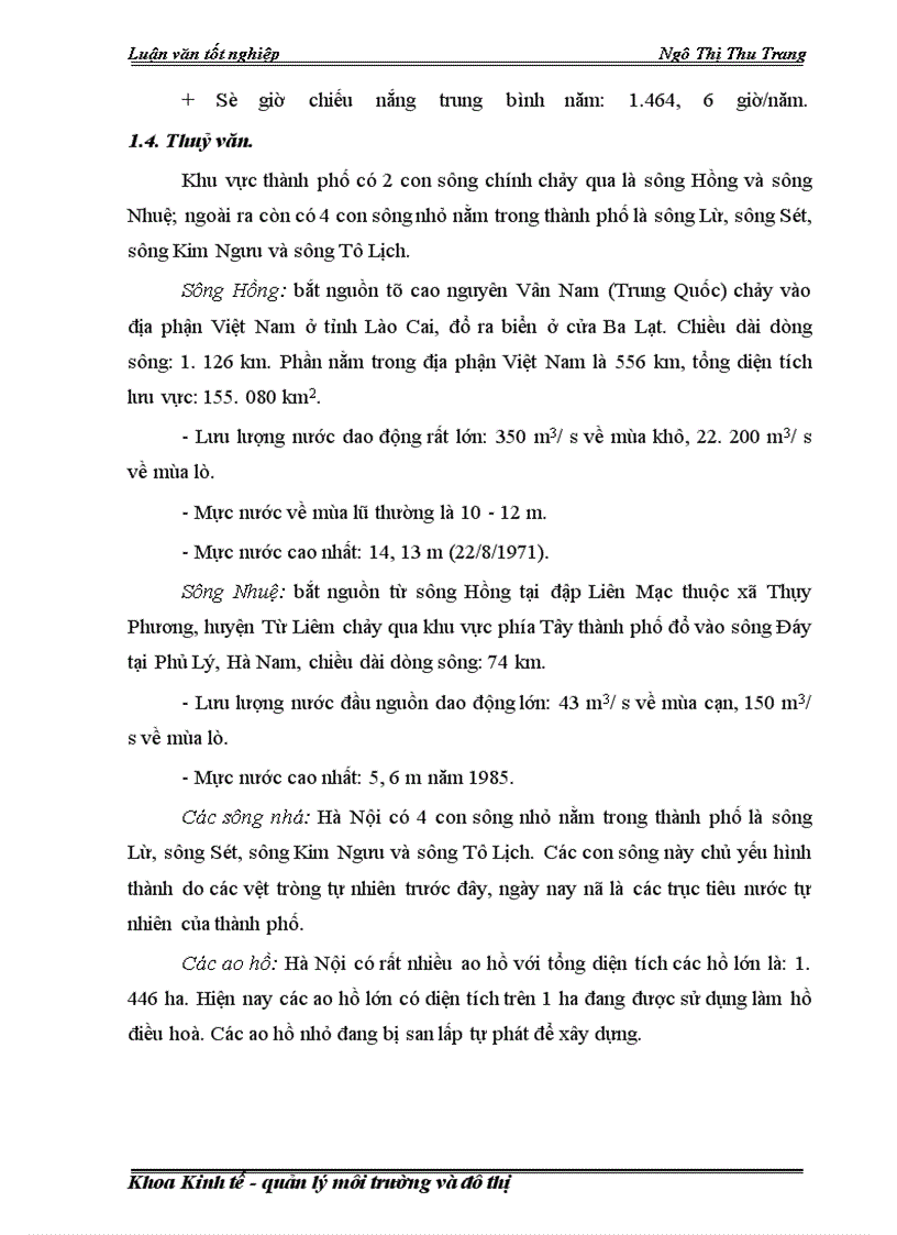 image for page Tác động của phát triển kinh tế- xã hội tới hệ thống thoát nước ở Hà Nội