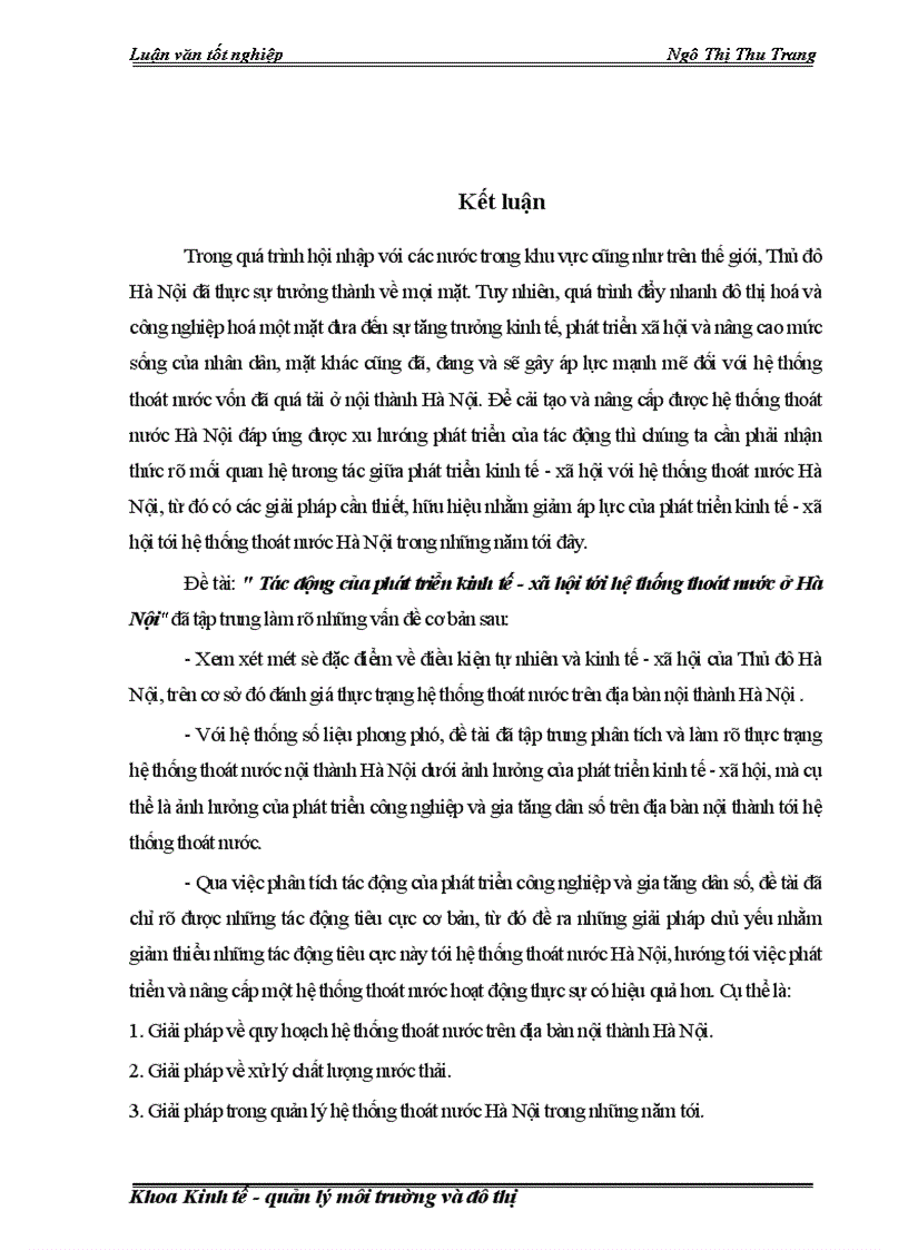 image for page Tác động của phát triển kinh tế- xã hội tới hệ thống thoát nước ở Hà Nội