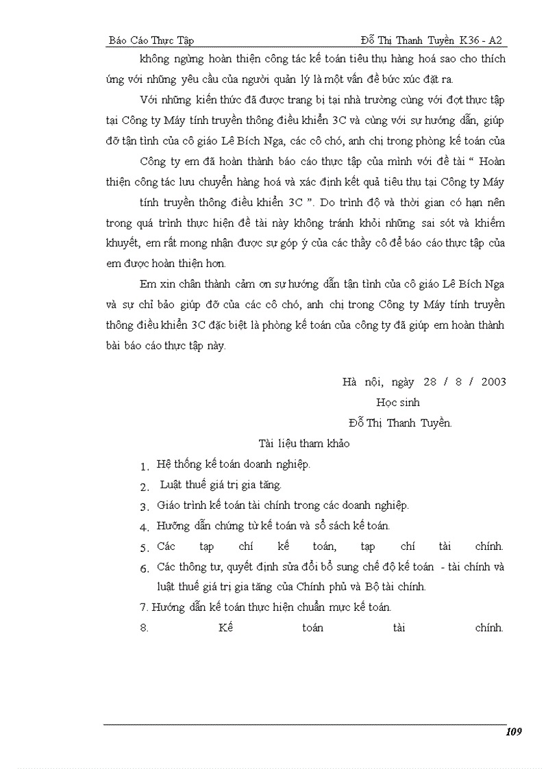 image for page Hoàn thiện công tác kế toán lưu thông hàng hoá và xác định kết quả tiêu thụ tại Công ty Máy tính - Truyền thông - Điều khiển 3C