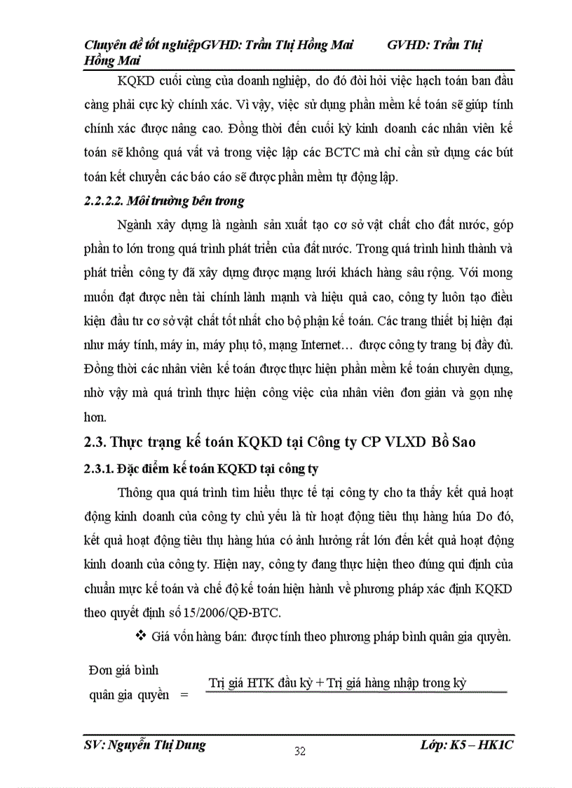 image for page Kế toán KQKD tại Công ty CP VLXD Bồ Sao