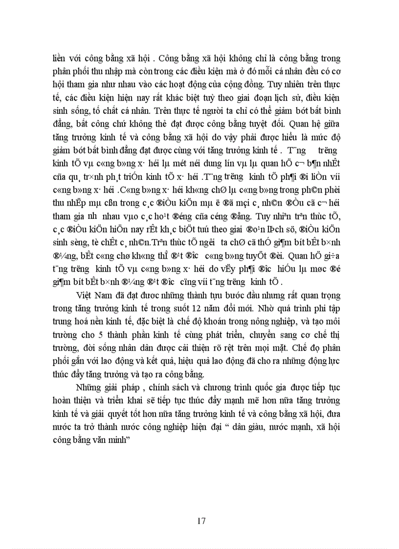 image for page Quan hệ giữa công bằng xã hội – phát triển kinh tế trong công cuộc đổi mới ở nước ta