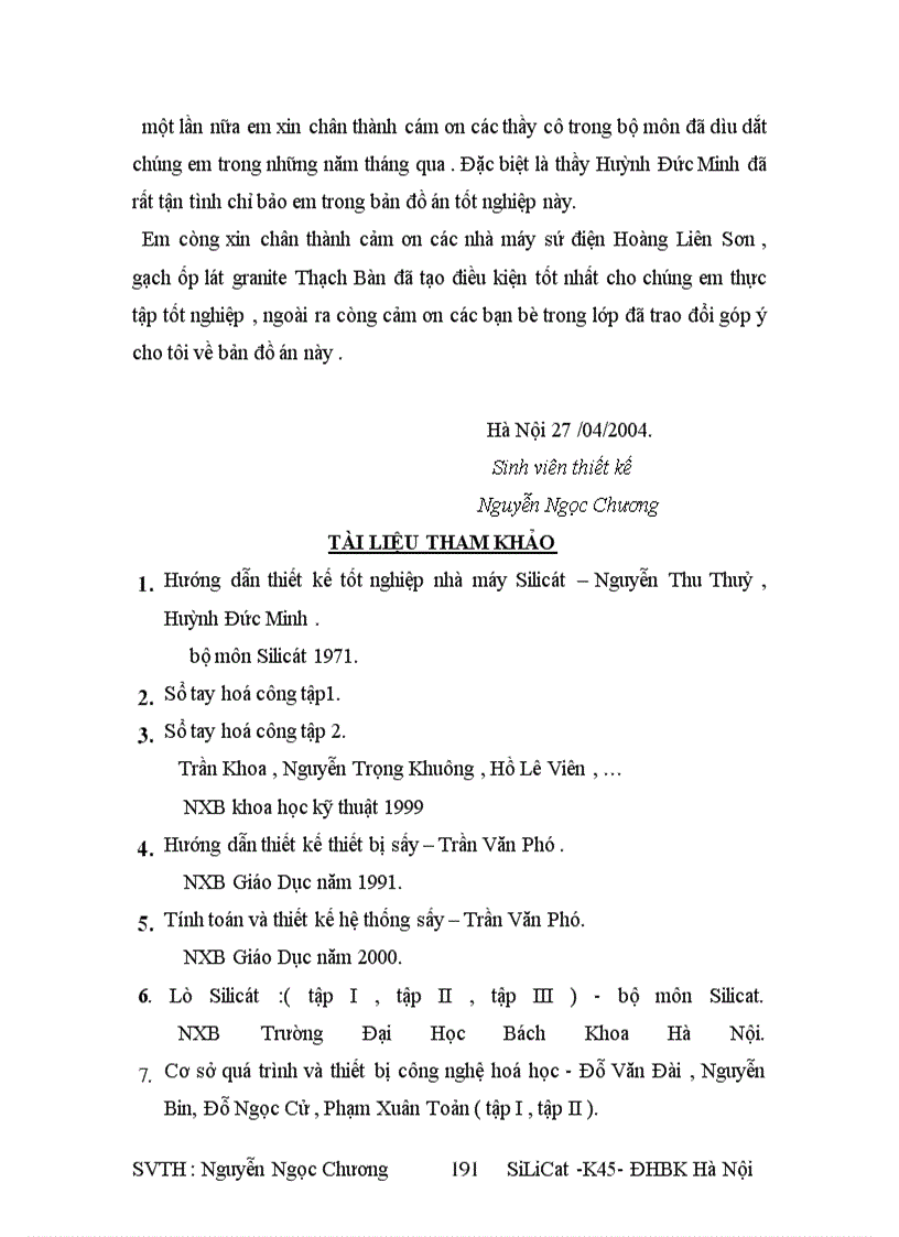 image for page Thiết kế nhà máy sản xuất sứ điện hạ thế năng suất 1000 tấn /năm , nhiệt độ nung 12800C , lò nung con thoi
