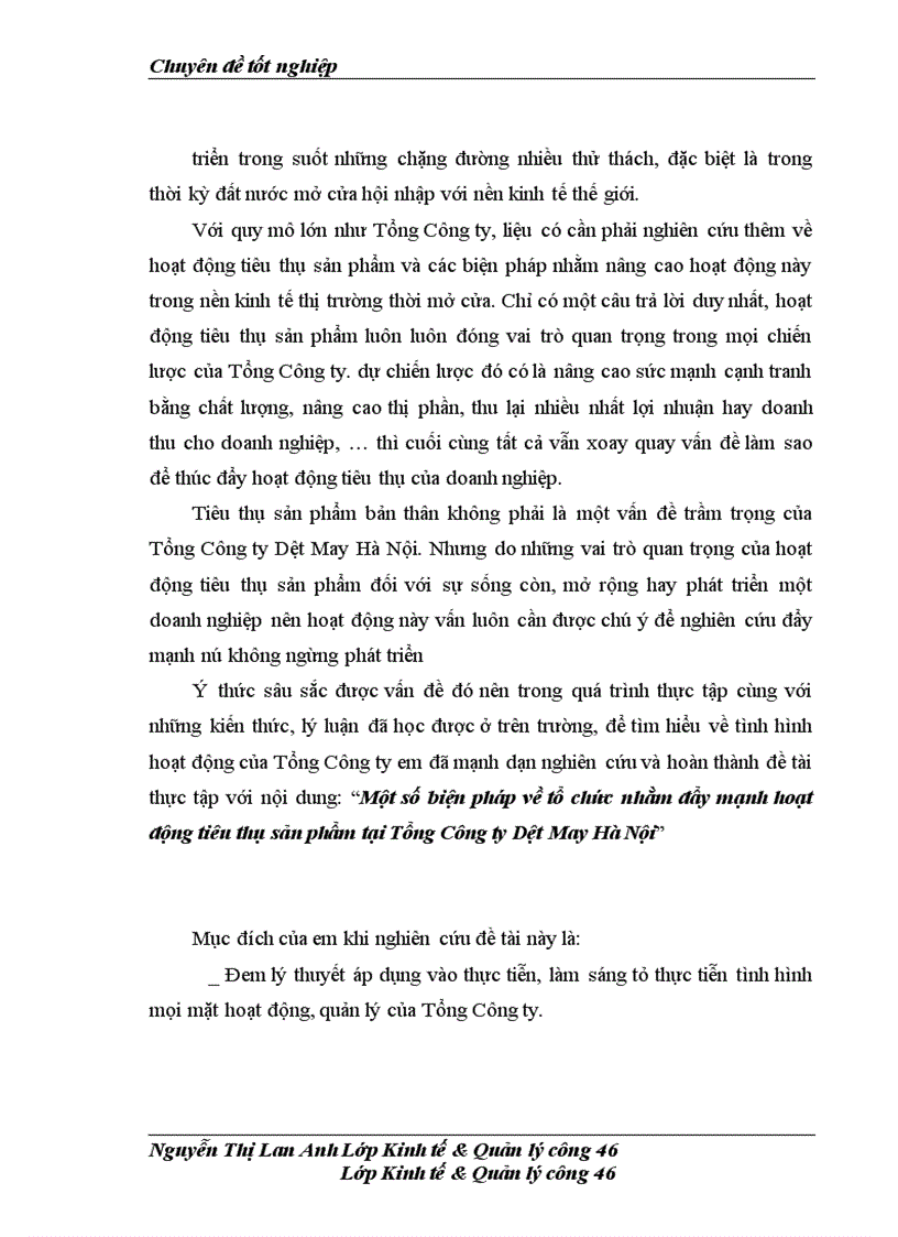 image for page Một số biện pháp về tổ chức nhằm đẩy mạnh tiêu thụ sản phẩm tại tổng công ty dệt may hà nội