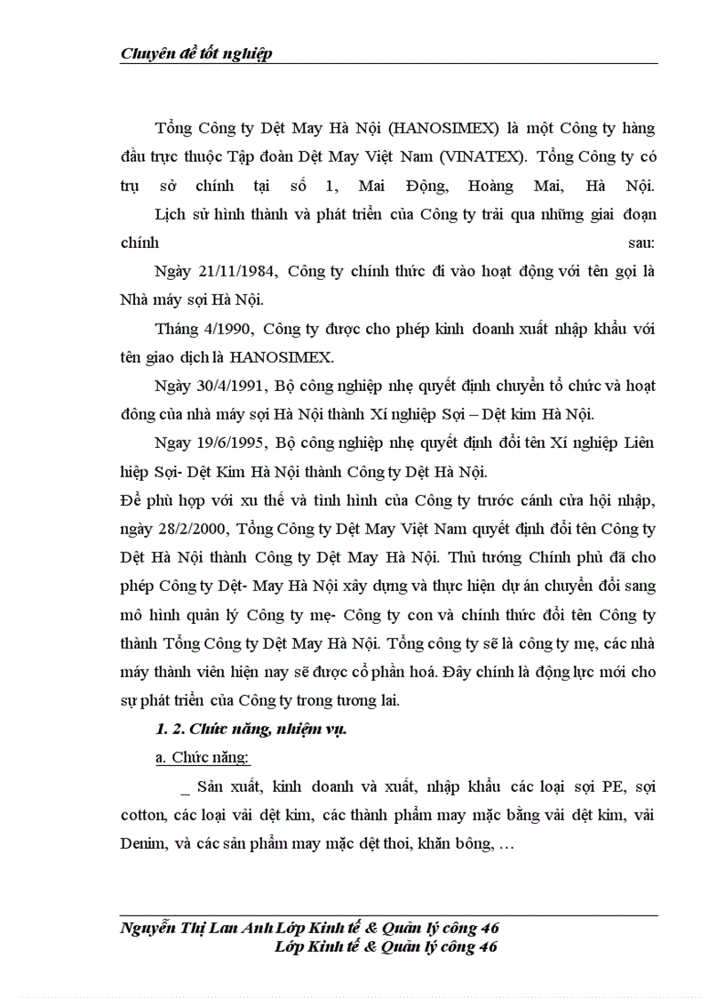 image for page Một số biện pháp về tổ chức nhằm đẩy mạnh tiêu thụ sản phẩm tại tổng công ty dệt may hà nội