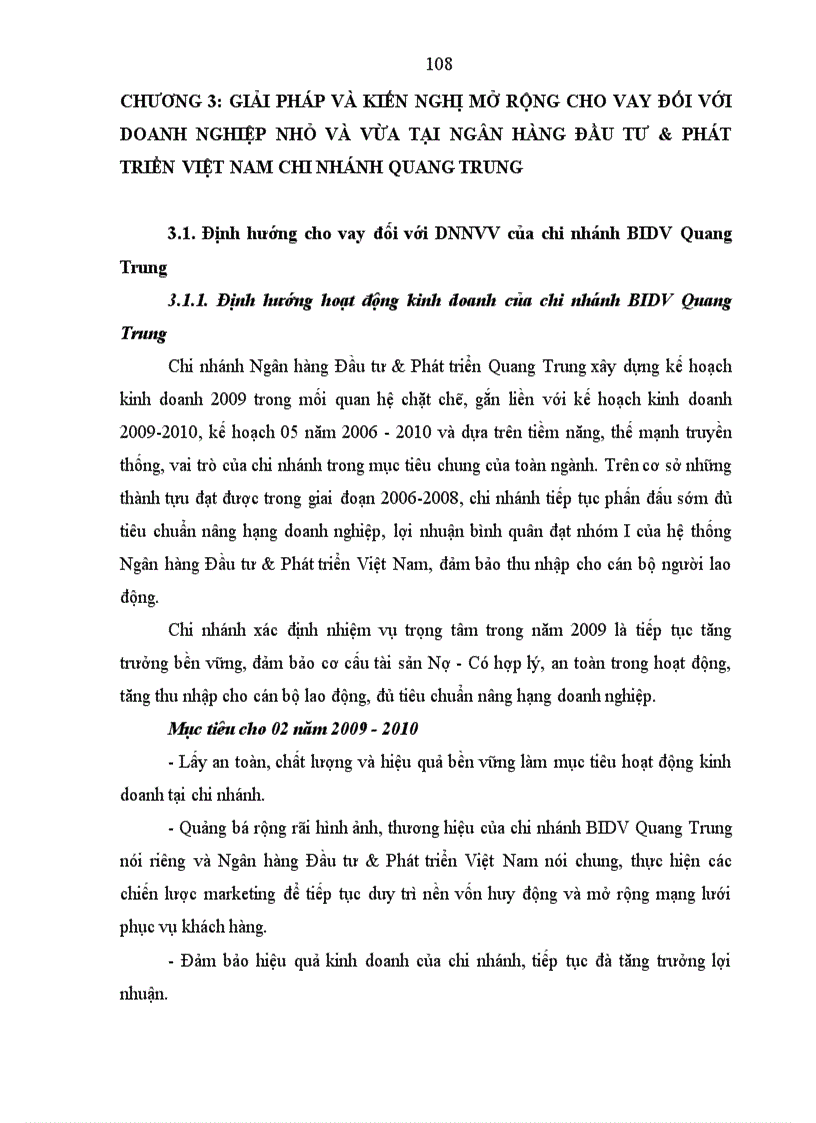 image for page Mở rộng cho vay đối với doanh nghiệp nhỏ và vừa tại Ngân hàng Đầu tư & Phát triển Việt Nam chi nhánh Quang Trung