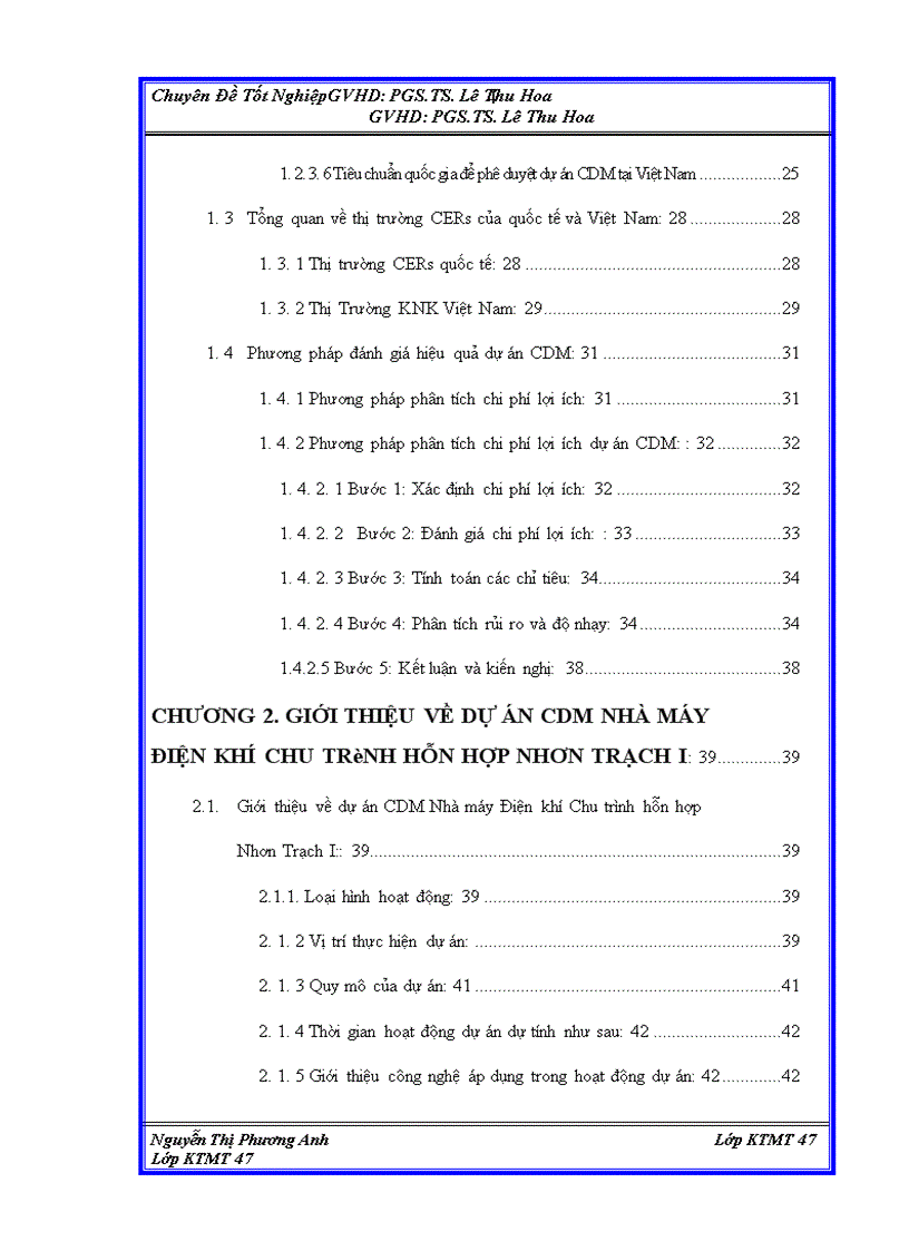 image for page Đánh giá hiệu quả cơ chế phát triển sạch (CDM) của dự án nhà máy điện khí chu trình hỗn hợp Nhơn Trạch I