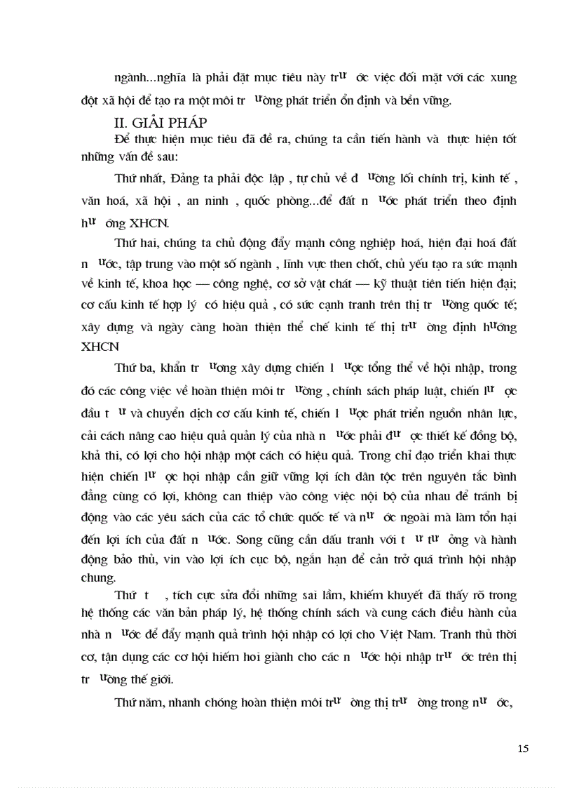 image for page Quan điiểm toàn diện trong việc xây dựng nền kinh tế độc lập tự chủ trong quá trình hội nhập kinh tế quốc tế