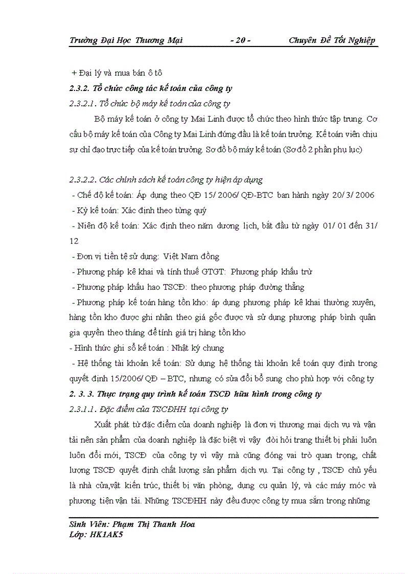 image for page Kế toán TSCĐ và những giải pháp hoàn thiện công tác kế toán TSCĐ tại công ty TNHH MTV Mai Linh- Ninh Bình