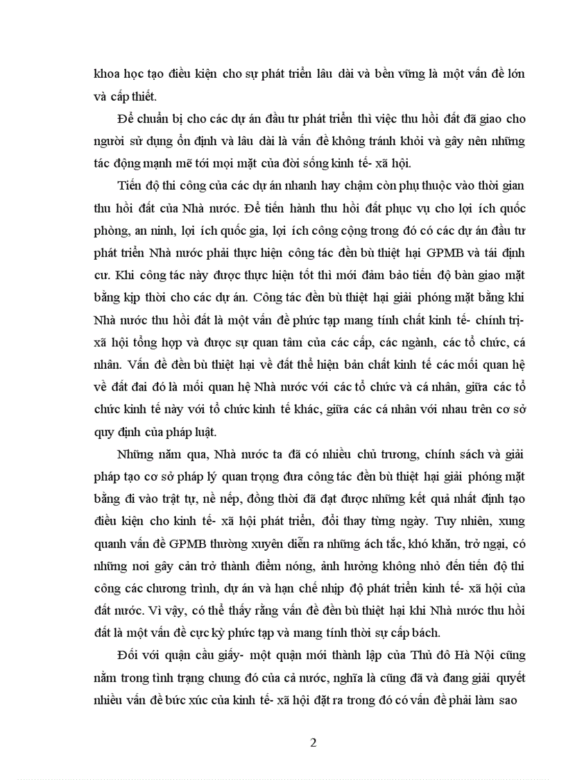 image for page Thực trạng và giải pháp hoàn thiện công tác đền bù thiệt hại GPMB ở quận cầu giấy- Thành phố Hà Nội qua dự án nâng cấp, cải tạo và xây dựng Học viện Quốc phòng