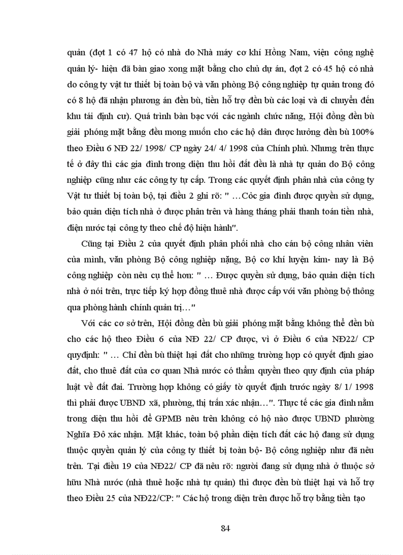 image for page Thực trạng và giải pháp hoàn thiện công tác đền bù thiệt hại GPMB ở quận cầu giấy- Thành phố Hà Nội qua dự án nâng cấp, cải tạo và xây dựng Học viện Quốc phòng