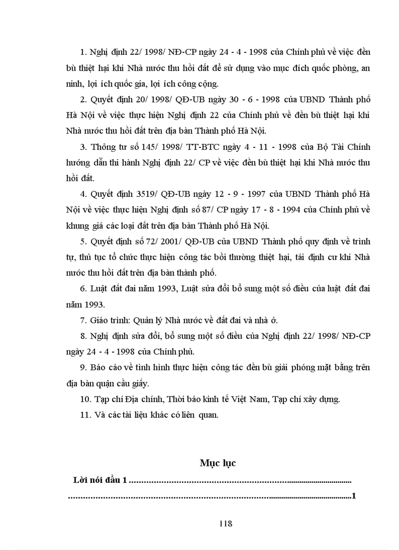 image for page Thực trạng và giải pháp hoàn thiện công tác đền bù thiệt hại GPMB ở quận cầu giấy- Thành phố Hà Nội qua dự án nâng cấp, cải tạo và xây dựng Học viện Quốc phòng
