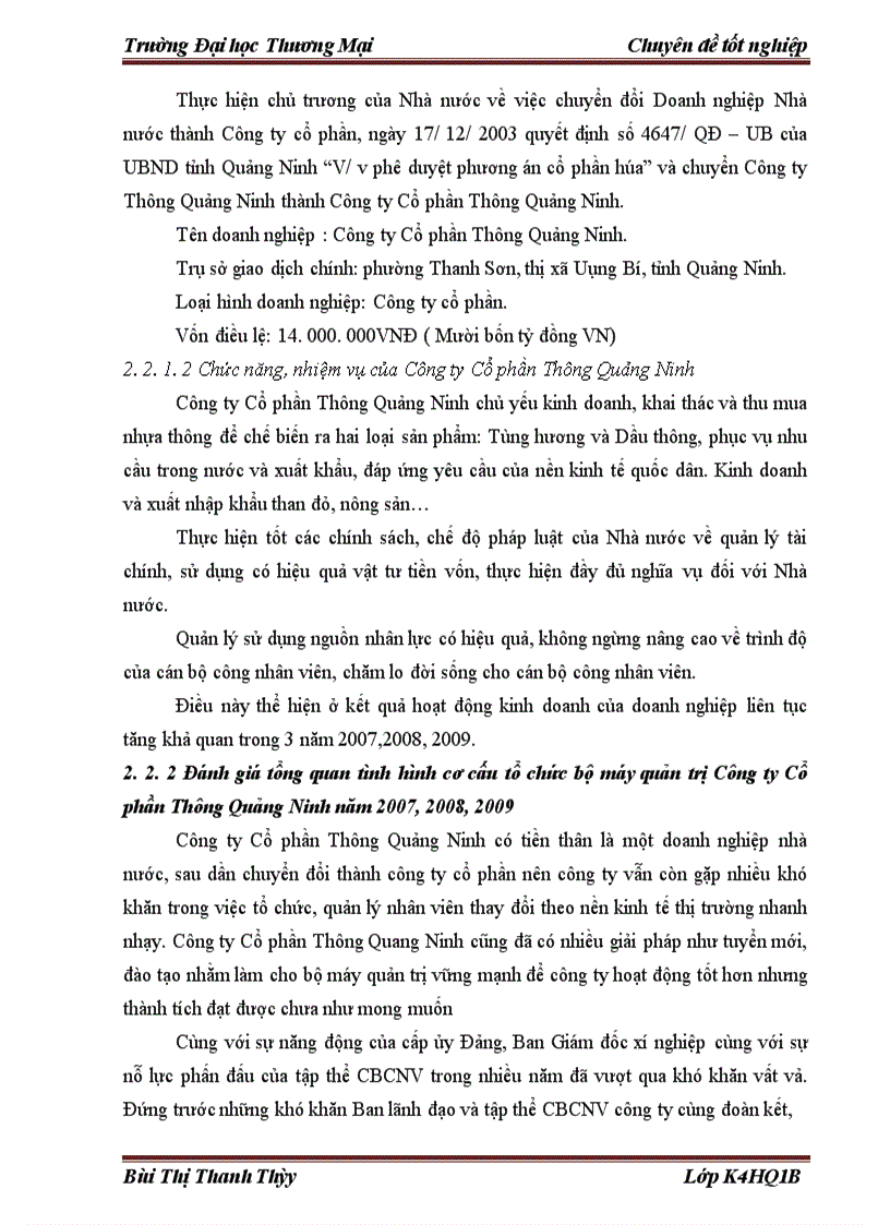 image for page Hoàn thiện cơ cấu tổ chức bộ máy quản trị Công ty Cổ phần Thông Quảng Ninh