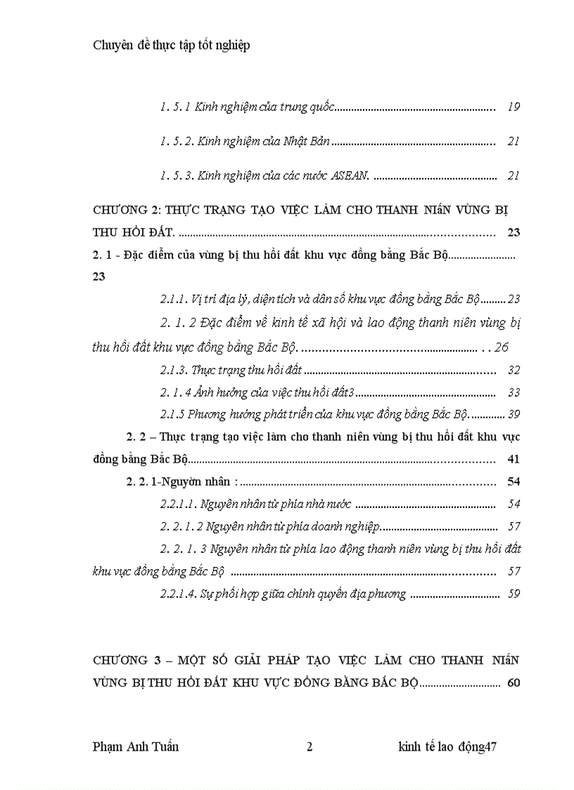 image for page Tạo việc làm cho thanh niên vùng bị thu hồi đất khu vực đồng bằng Bắc Bộ.