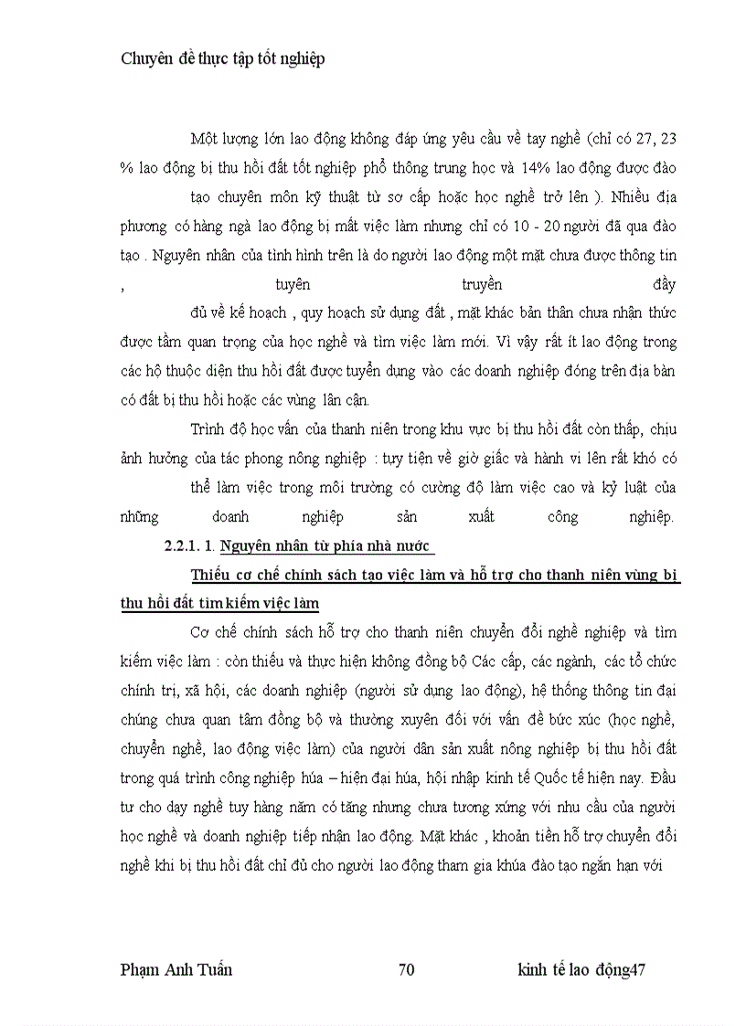 image for page Tạo việc làm cho thanh niên vùng bị thu hồi đất khu vực đồng bằng Bắc Bộ.