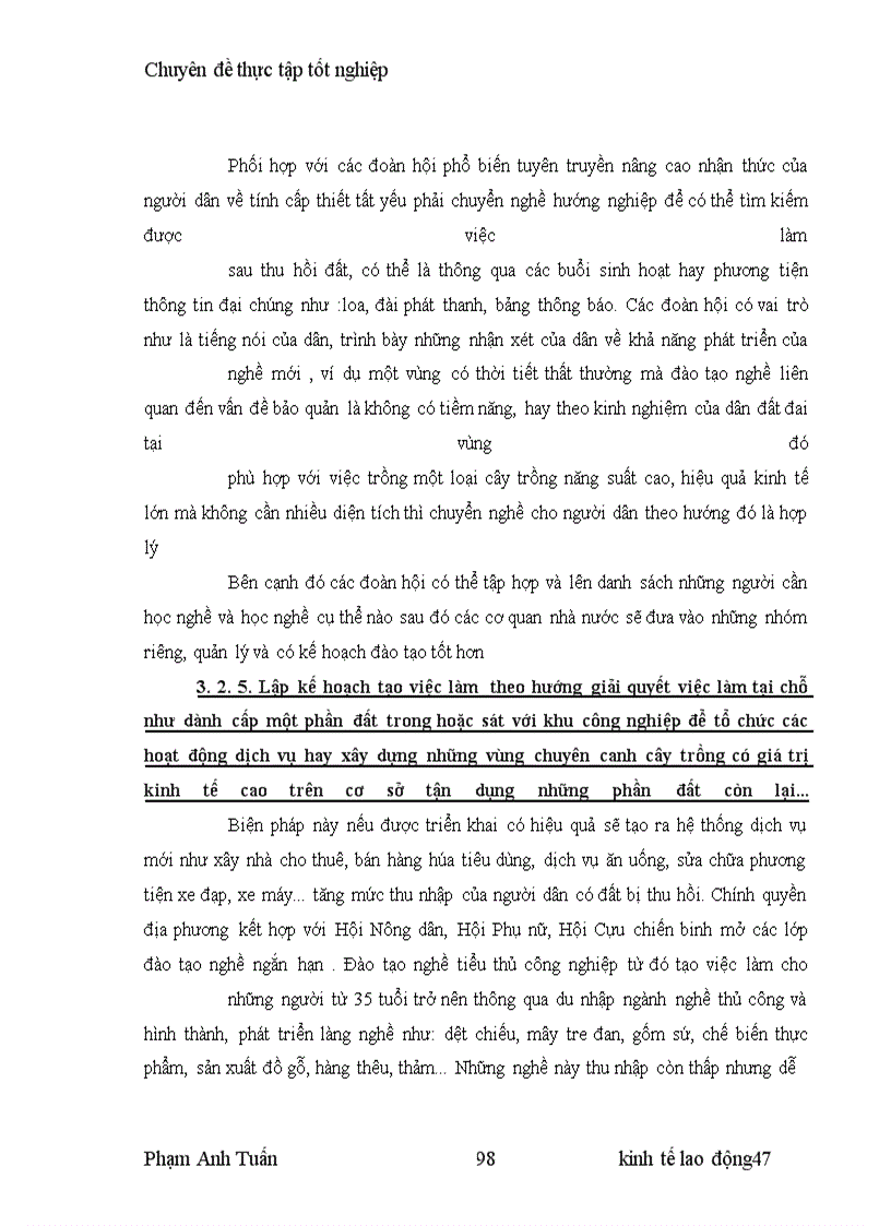 image for page Tạo việc làm cho thanh niên vùng bị thu hồi đất khu vực đồng bằng Bắc Bộ.