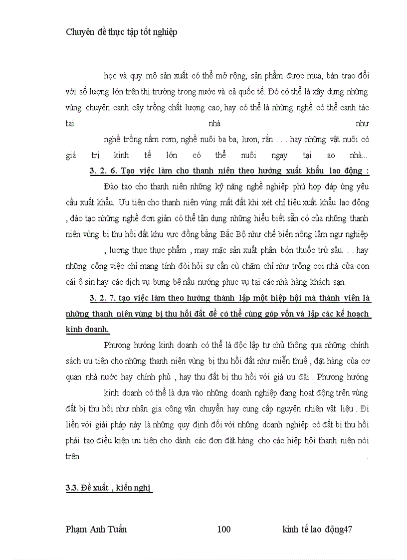 image for page Tạo việc làm cho thanh niên vùng bị thu hồi đất khu vực đồng bằng Bắc Bộ.
