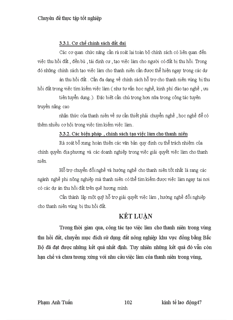 image for page Tạo việc làm cho thanh niên vùng bị thu hồi đất khu vực đồng bằng Bắc Bộ.