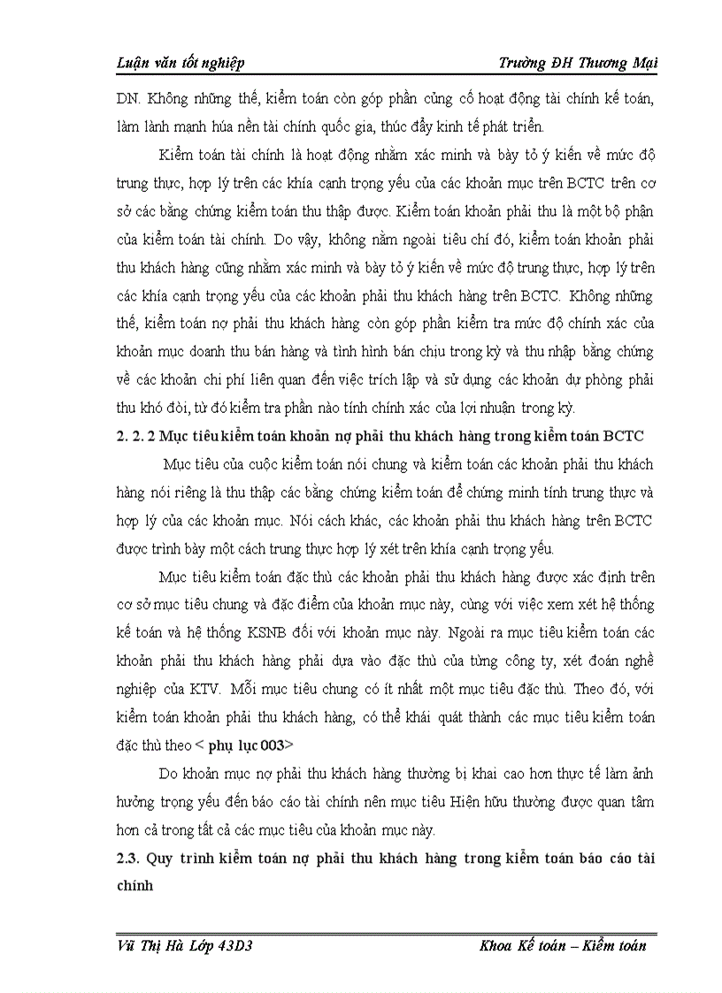 image for page Kiểm toỏn nợ phải thu khỏch hàng trong kiểm toỏn bỏo cỏo tài chớnh tại cụng ty TNHH kiểm toỏn độc lập quốc gia Việt Nam