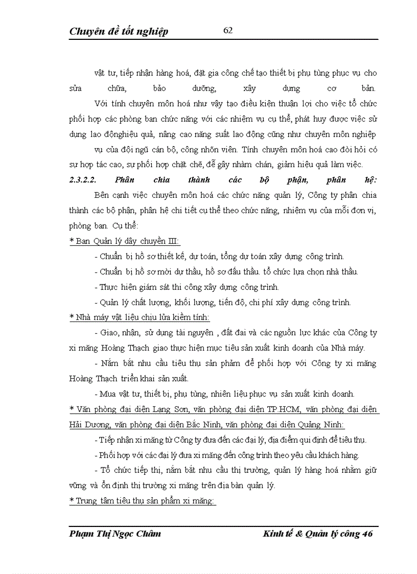 image for page Hoàn thiện cơ cấu tổ chức Công ty xi măng Hoàng Thạch