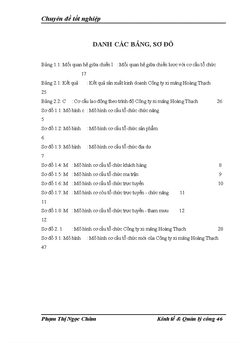 image for page Hoàn thiện cơ cấu tổ chức Công ty xi măng Hoàng Thạch