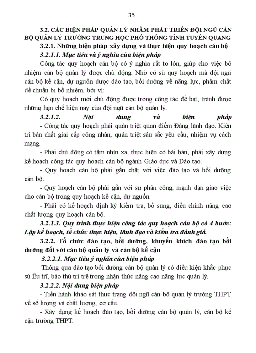 image for page Các biện pháp phát triển đội ngũ cán bộ quản lý trường trung học phổ thông tỉnh Tuyên Quang
