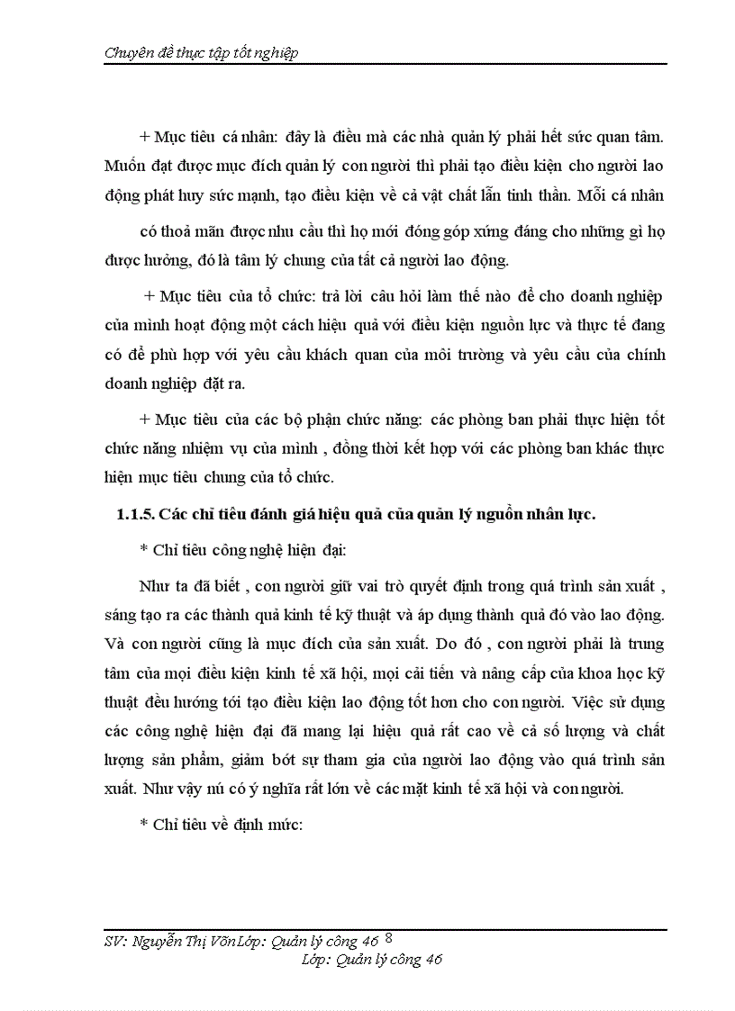 image for page Một số giải pháp nhằm nâng cao hiệu quả quản lý nguồn nhân lực của Công ty Cổ Phần May 10