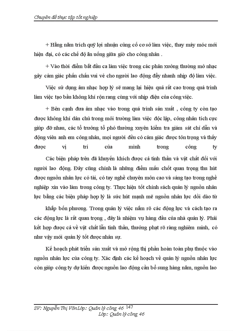 image for page Một số giải pháp nhằm nâng cao hiệu quả quản lý nguồn nhân lực của Công ty Cổ Phần May 10