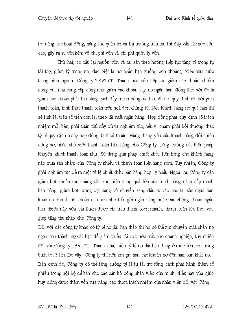 image for page Phân tích tình hình tài chính Công ty cổ phần thiết bị vật tư y tế Thanh hóa