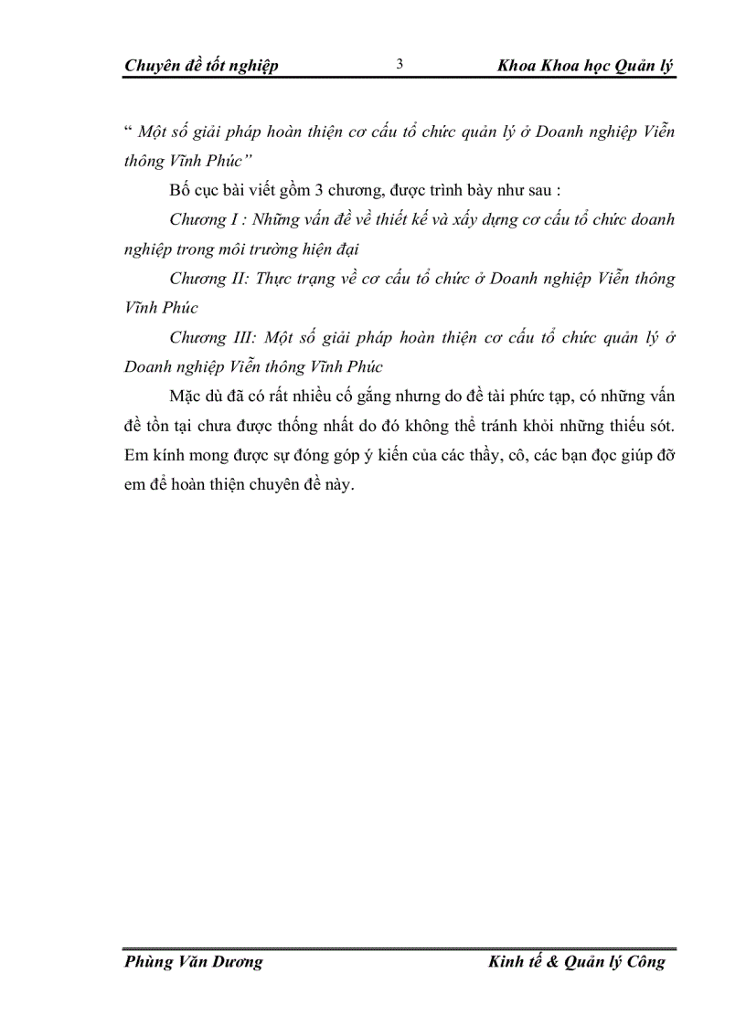 image for page Một số giải pháp hoàn thiện cơ cấu tổ chức quản lý ở Doanh nghiệp Viễn thông Vĩnh Phúc